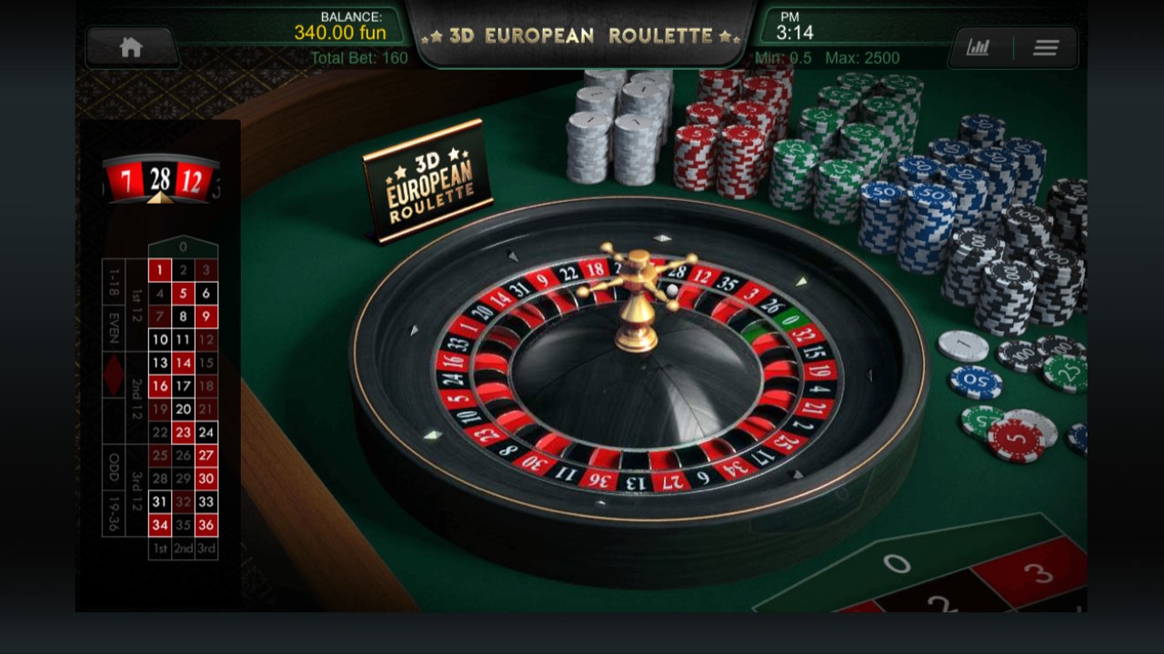 3d European Roulette Mobile