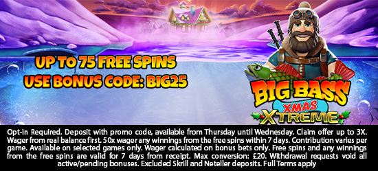 Up to 75 Free Spins