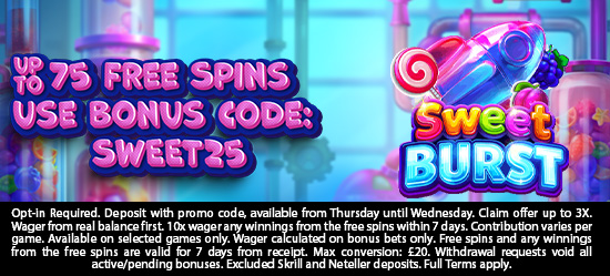 Up to 75 Free Spins